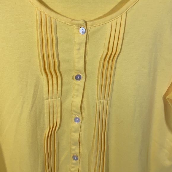 L.L.Bean yellow cardigan size Small - Picture 7 of 11